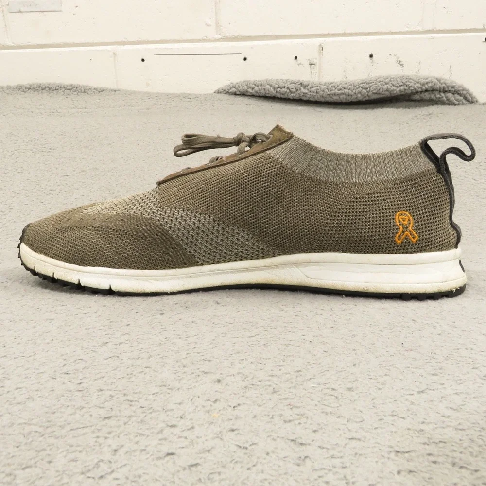 TRUE Linkswear All Day True Knit Golf Shoes Mens 13 Brown Green Spikeless